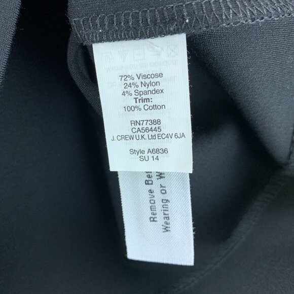 Madewell‎ Top Womens Small Black Sleeveless Embroidered Stretch Back Zip - Picture 13 of 13